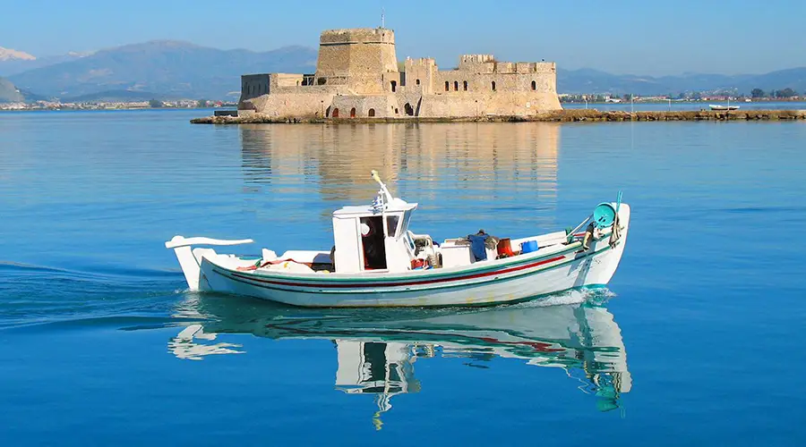Bourtzi Nafplio Castle in the Sea